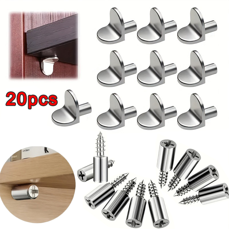 Furniture Screw Type - Metal Shelf Support Pegs, 2 Styles