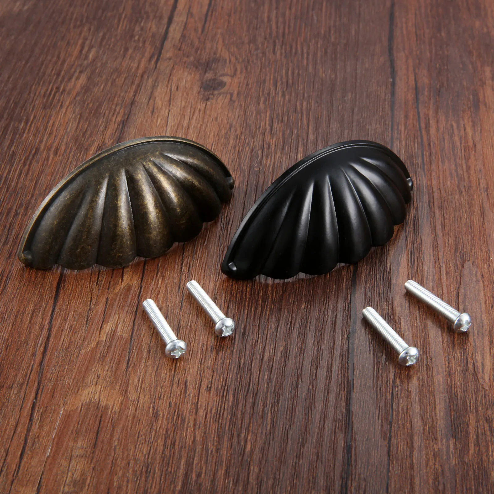 Furniture Hardware Restoration - 1pc Alloy Shell Shape Handle Semicircle