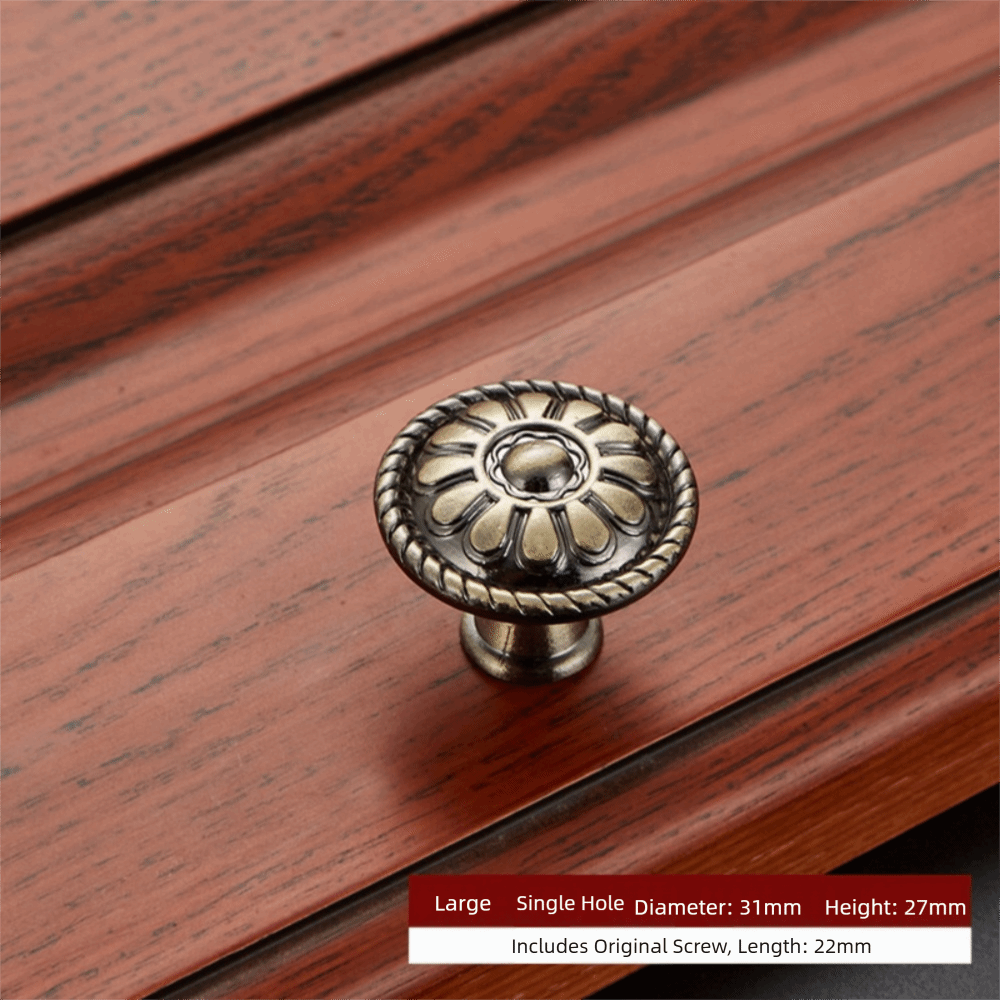 Furniture Hardware Handles - Bronze With Screw Cupboard Wardrobe Cabinet