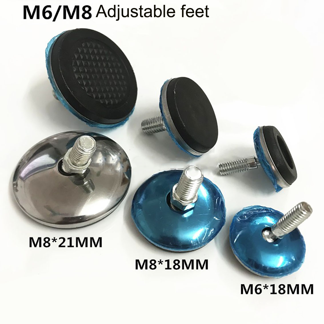 Furniture Hardware Feet - M6 M8 Adjustable Feet Pad Dia