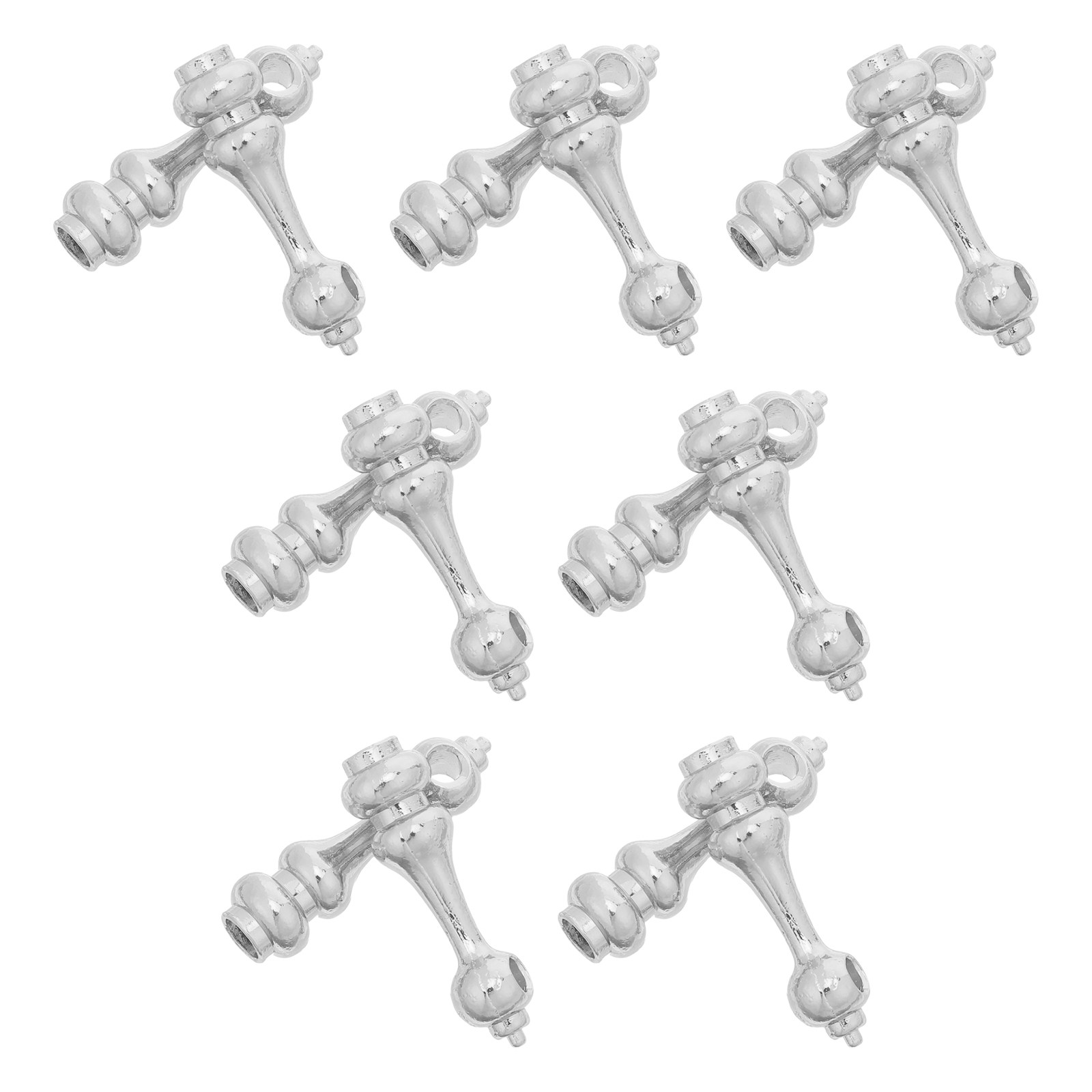Furniture Rails Hardware - 14Pcs Metal Post End Cap for