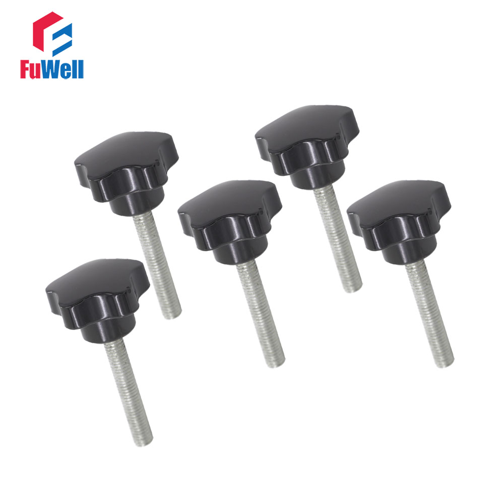 Furniture Screw Type - 5pcs M6 x 60mm Thread Star