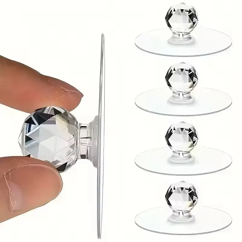 Furniture Hardware Handles - 20pcs Transparent Crystal Door Knobs Cabinet