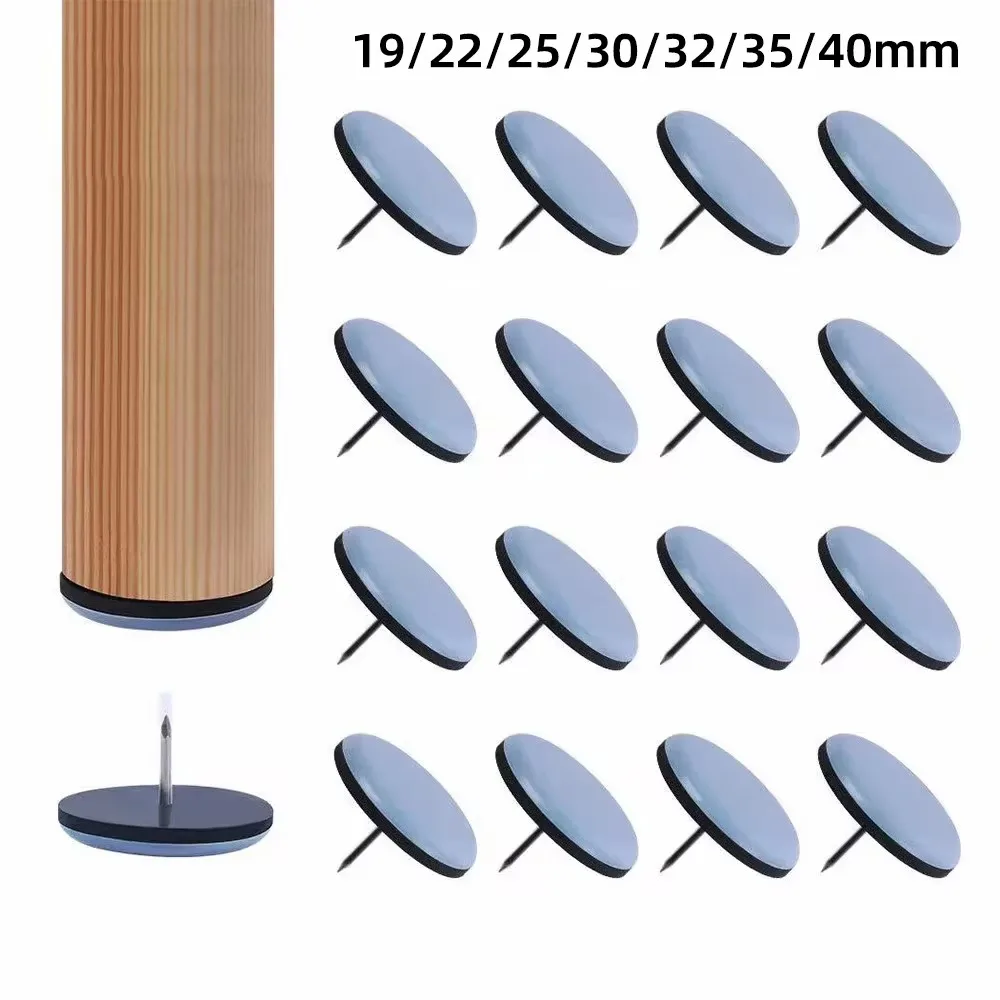 Furniture Hardware Feet - 16/19/22/25/32/38mm Table Chair Foot Sliders Round