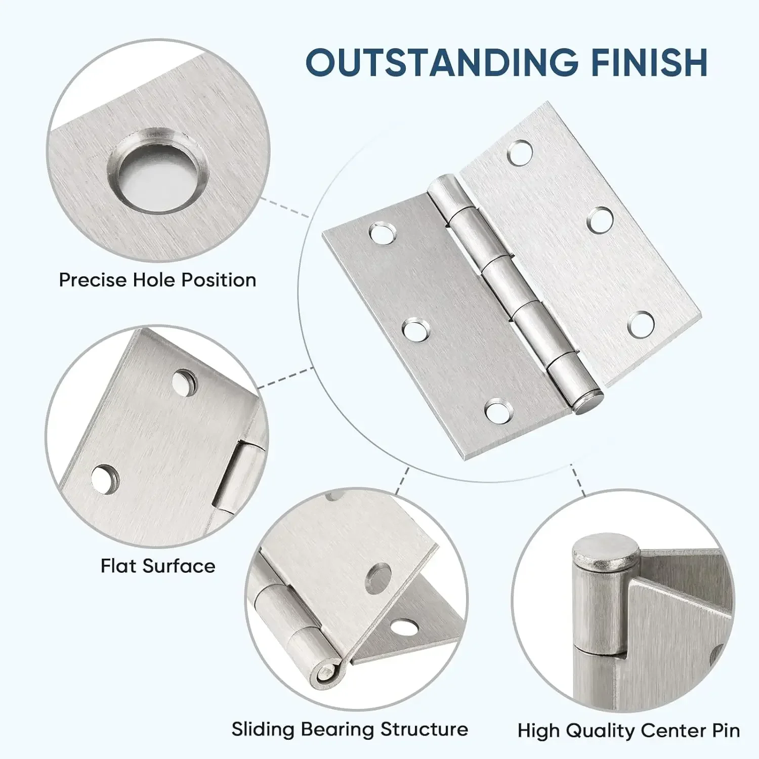 1-4 Inch Universal Door Hinges - Furniture Hardware And Fittings 评论和价格