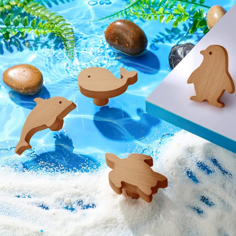 Creative Sea Animal Shape Wood - Furniture Hardware Restoration 评论和价格