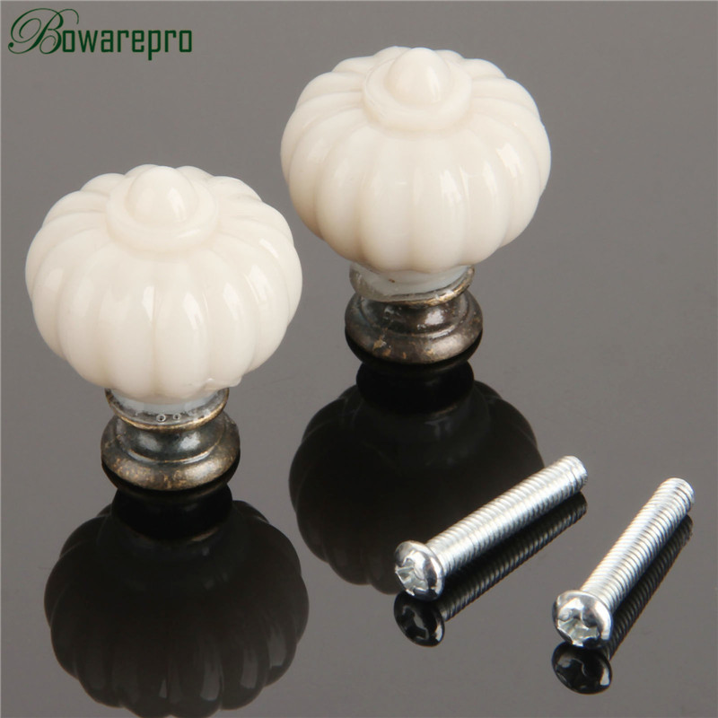 1Pc Acrylic Ivory White Pumpki - Furniture Hardware Handles 评论和价格