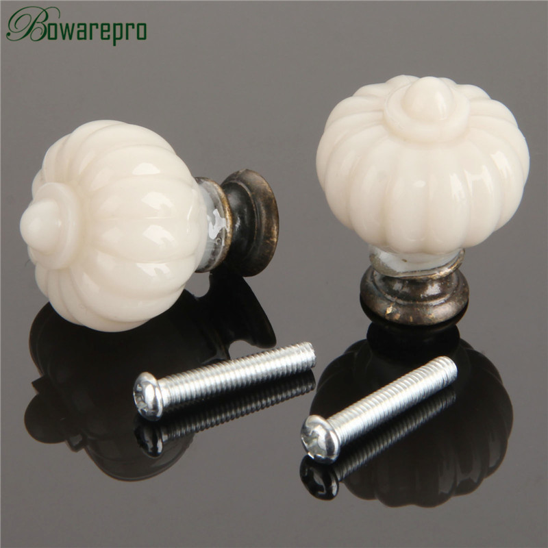 1Pc Acrylic Ivory White Pumpki - Furniture Hardware Handles 评论和价格