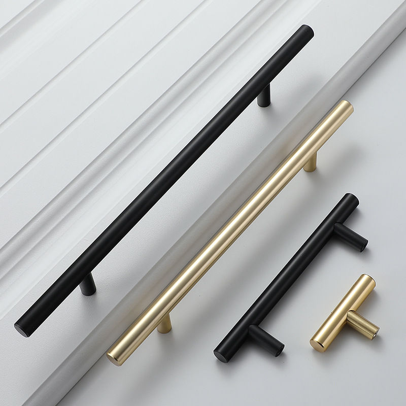 Modern Gold Brushed Straight C - Furniture Hardware Restoration 评论和价格