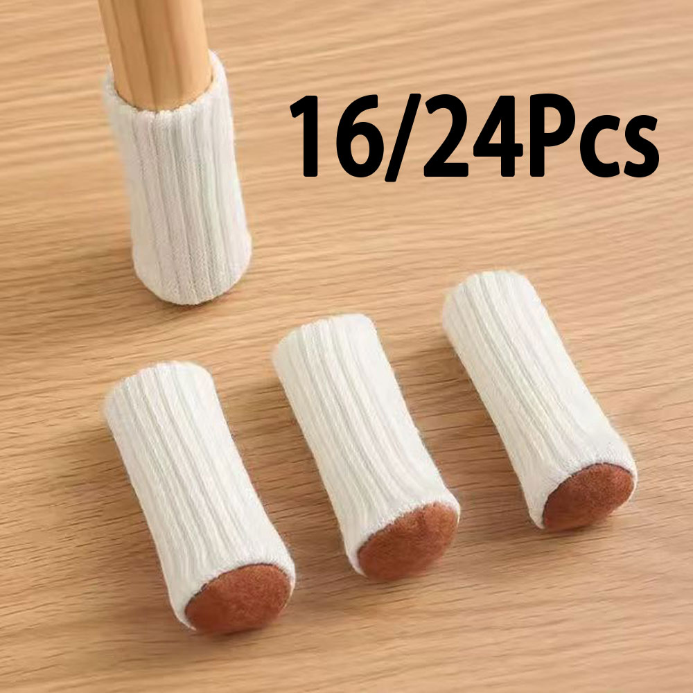 16/24Pcs Chair Legs Socks Knit - Furniture Hardware Feet 评论和价格