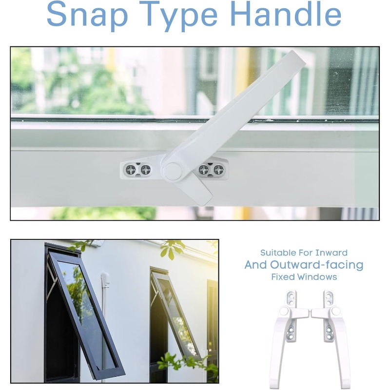 Glass Window Lock Handle 2Pcs  - Zinc Furniture Hardware 评论和价格