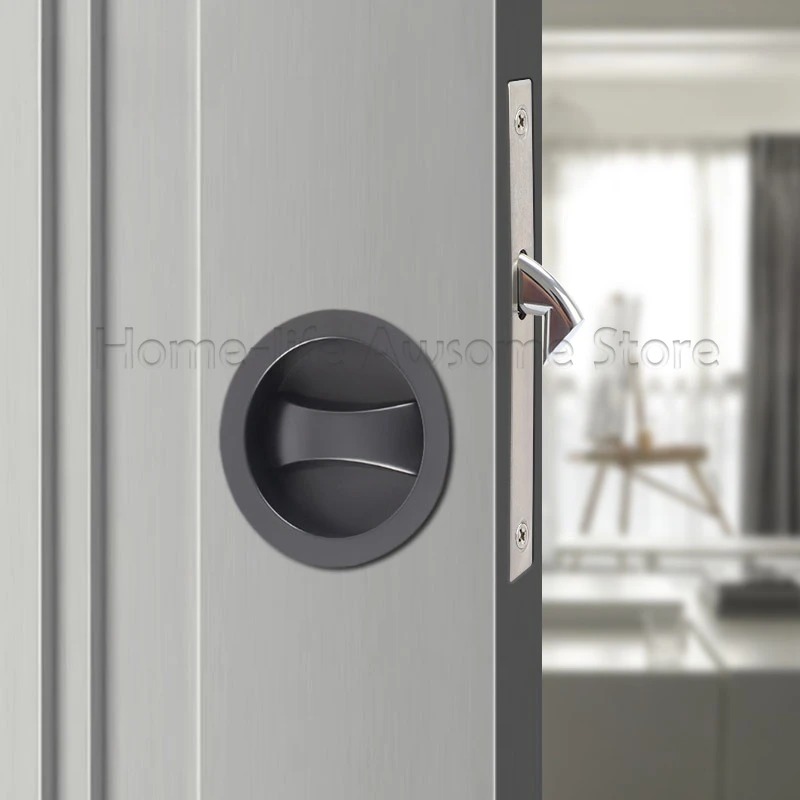 Sliding Door Lock Modern Invis - Zinc Furniture Hardware 评论和价格