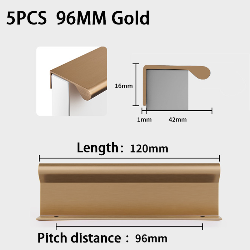5PCS Side-mounted Handle Alumi - Furniture Hardware Restoration 评论和价格