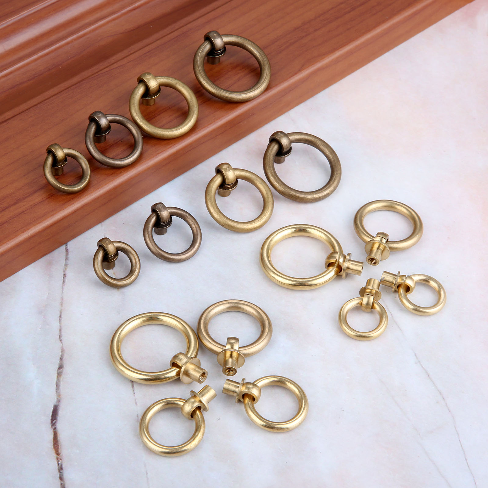 2Pcs Antique Drawer Cabinet Do - Vintage Furniture Hardware Pulls 评论和价格