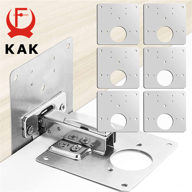 KAK 8pcs Hinge Repair Plate Br - Furniture Hardware Fixing Screws 评论和价格