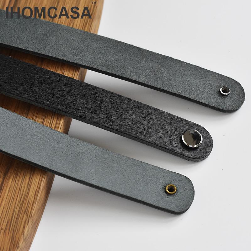 IHOMCASA Black Leather Knobs   - Furniture Hardware Restoration 评论和价格