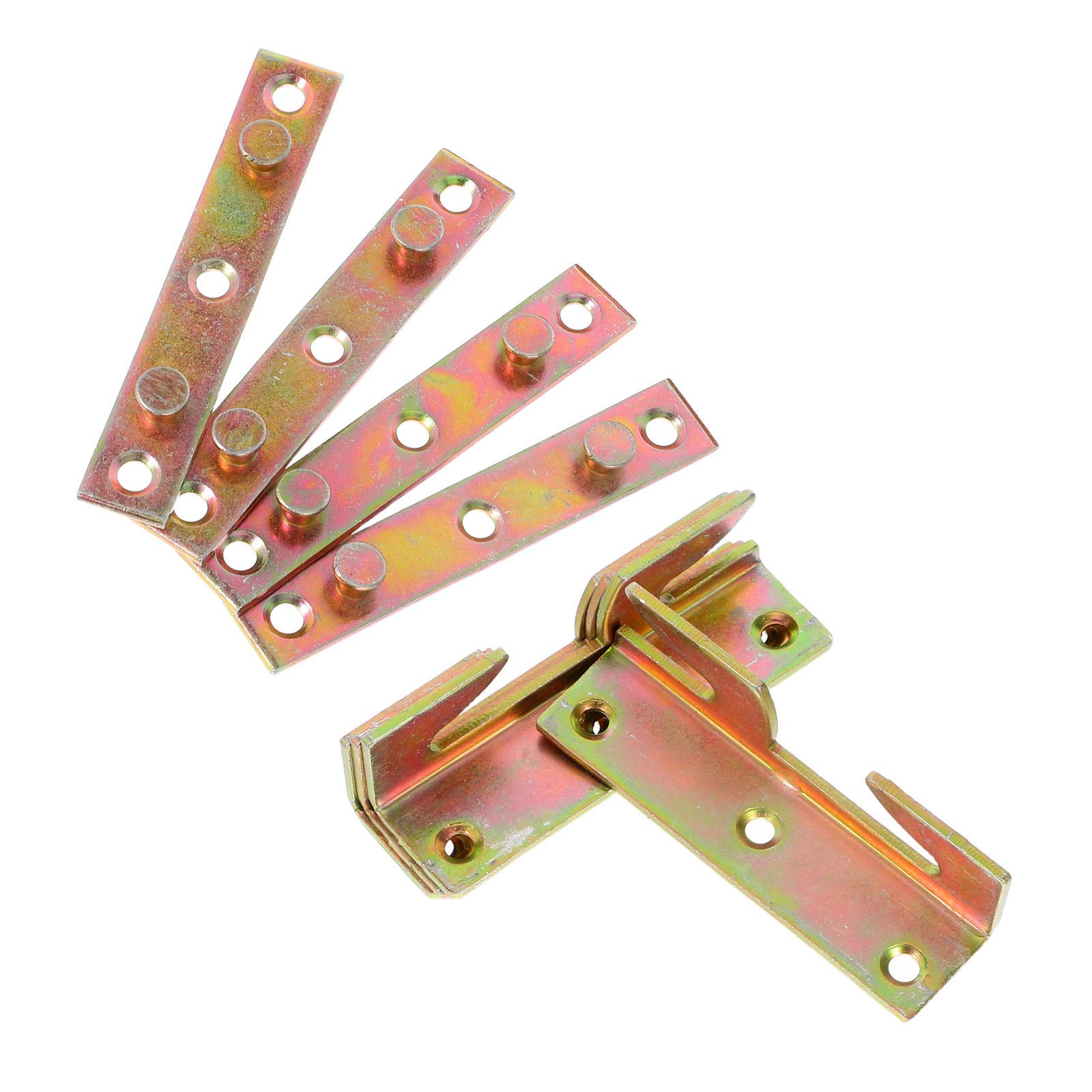 4Sets Invisible Bed Frame Rail - Furniture Rails Hardware 评论和价格