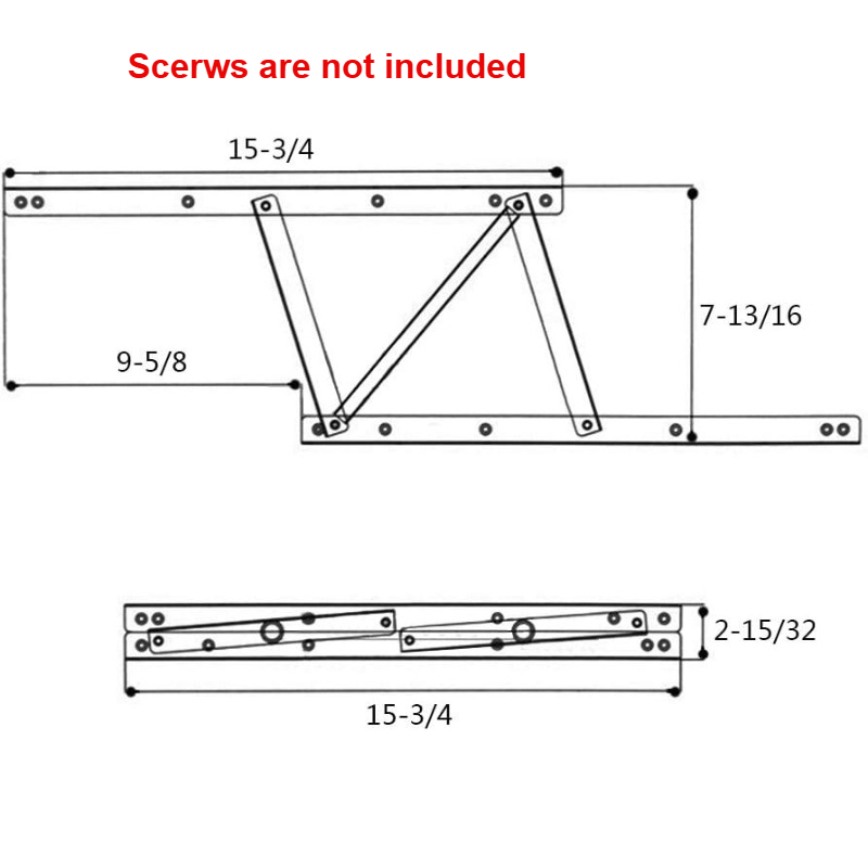 1Pair 38*16.5cm Lift Up Top Co - Furniture Hardware And Fittings 评论和价格