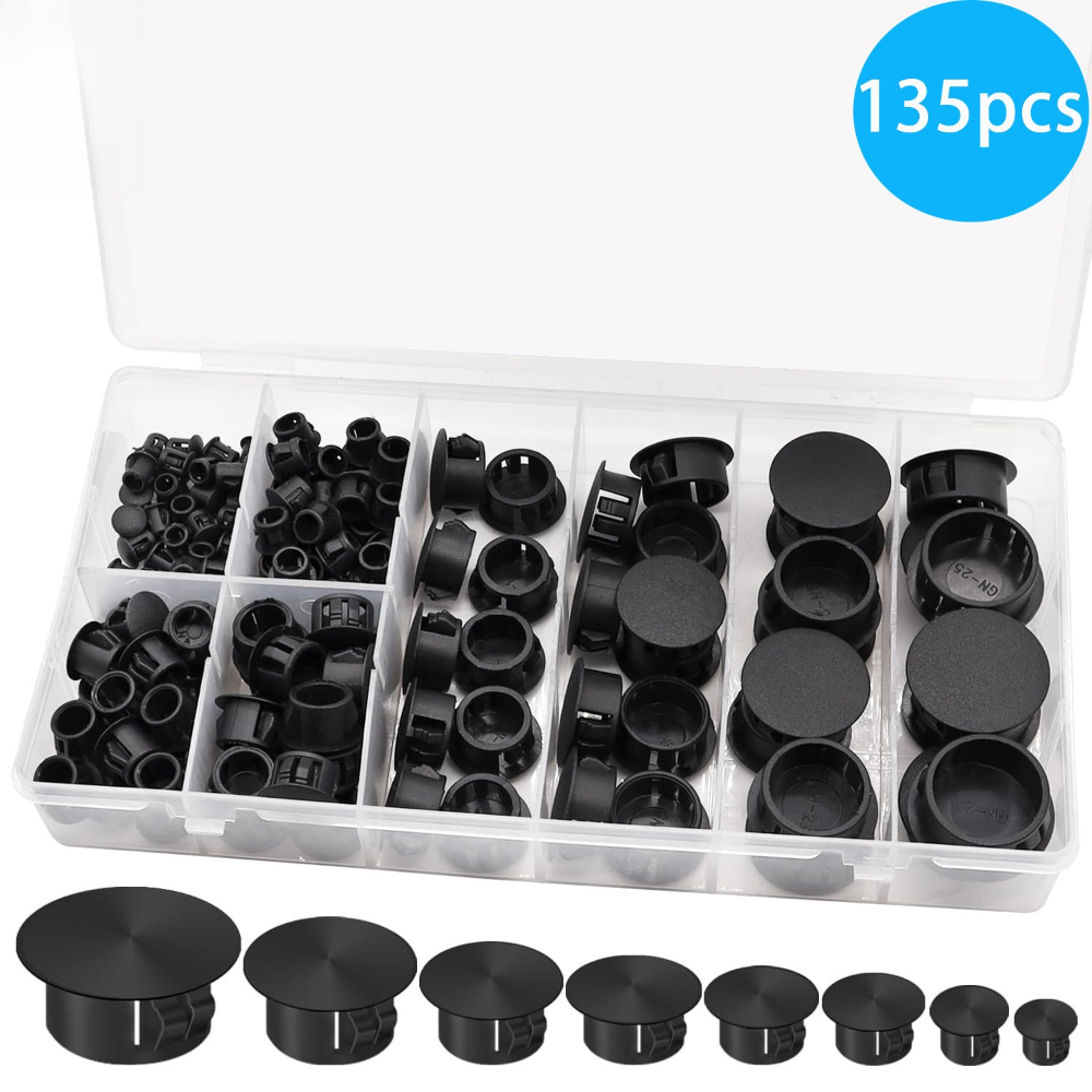 135pcs Black Cover Screw-type  - Furniture Screw Type 评论和价格