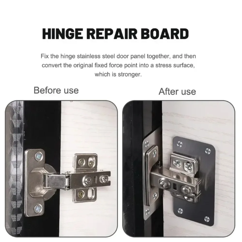 10/1Pairs Hinge Repair Plate K - Furniture Hardware Fixing Screws 评论和价格