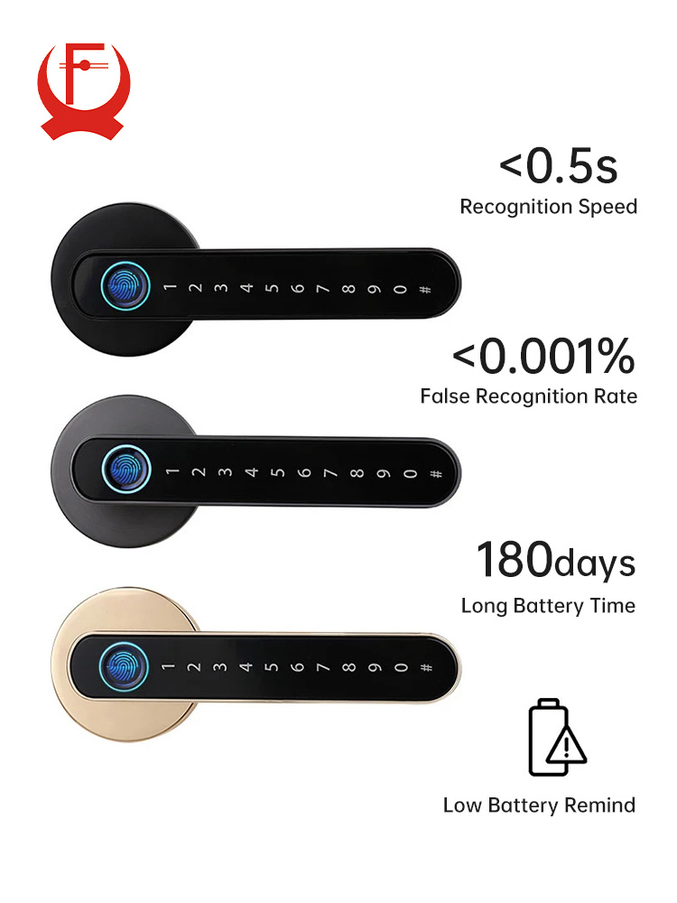KAK Smart Fingerprint Door Loc - Zinc Furniture Hardware 评论和价格