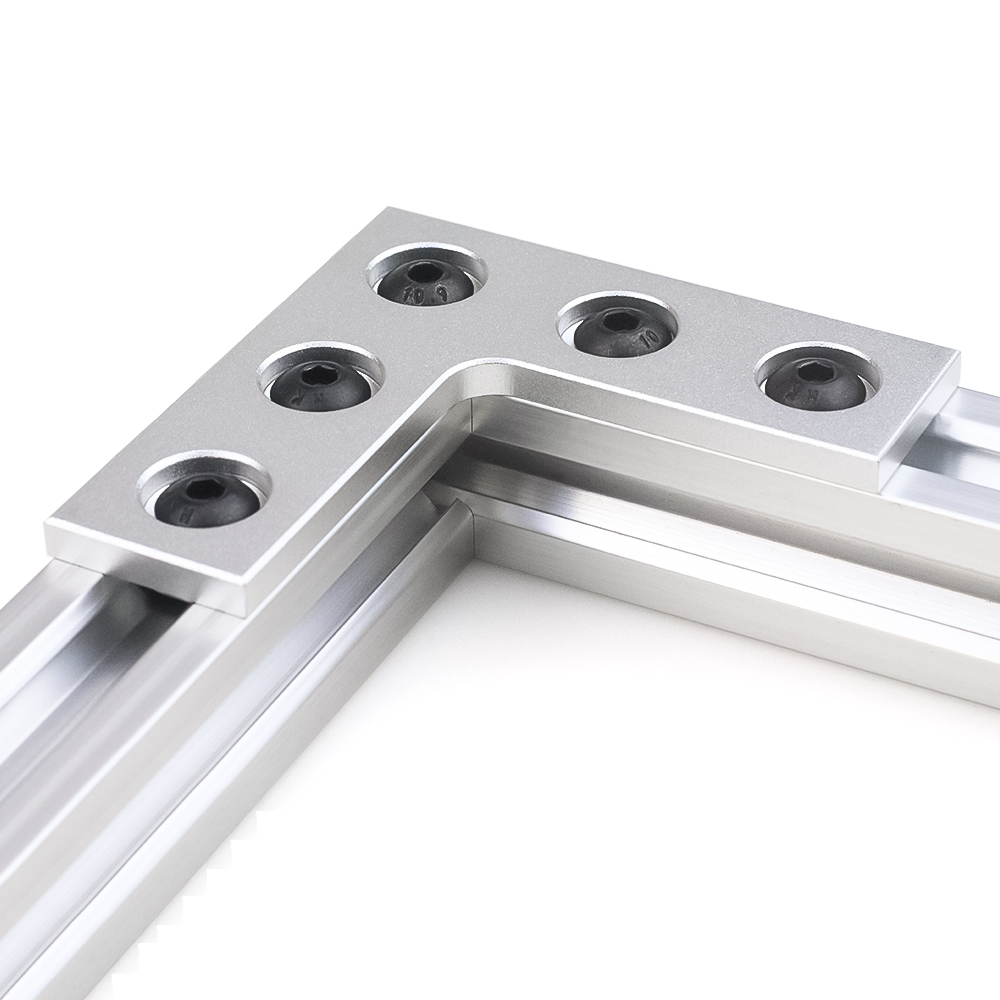 2Pcs/lot L Type 5 Holes 90Degr - Joint Connector Bracket 评论和价格
