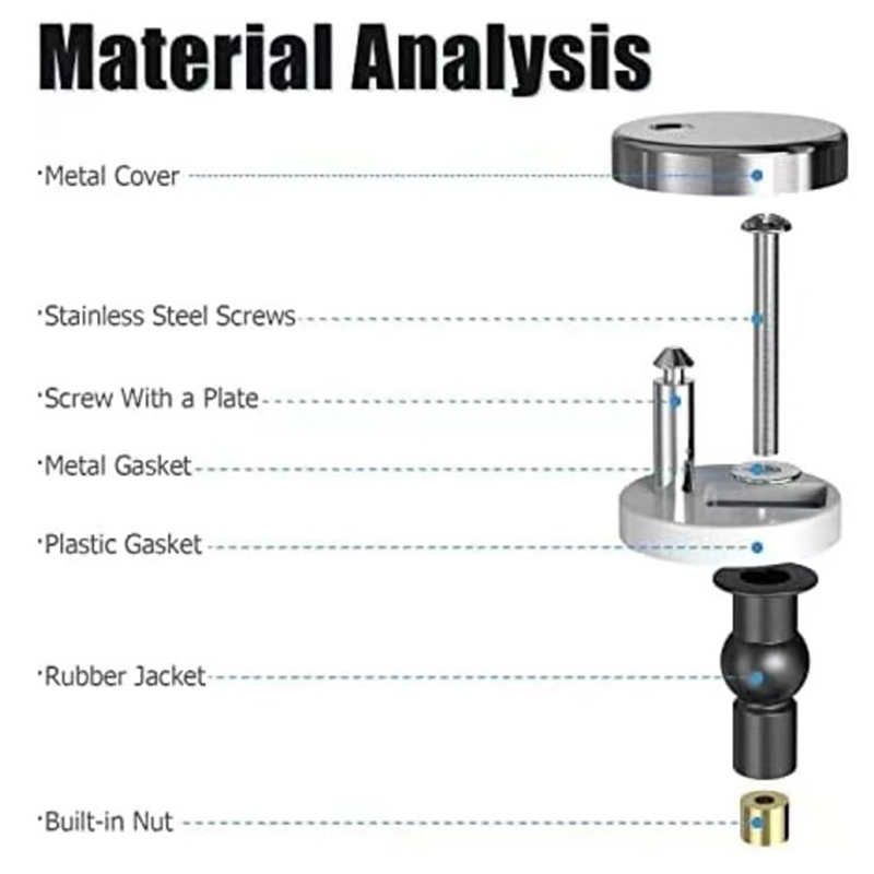 2Pcs Toilet Seat Top Fix Hinge - Furniture Screw Type 评论和价格
