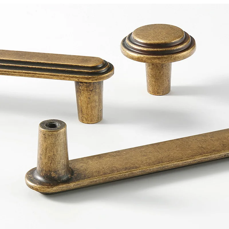 Retro Handles Antique Brass Ca - Vintage Furniture Hardware Pulls 评论和价格