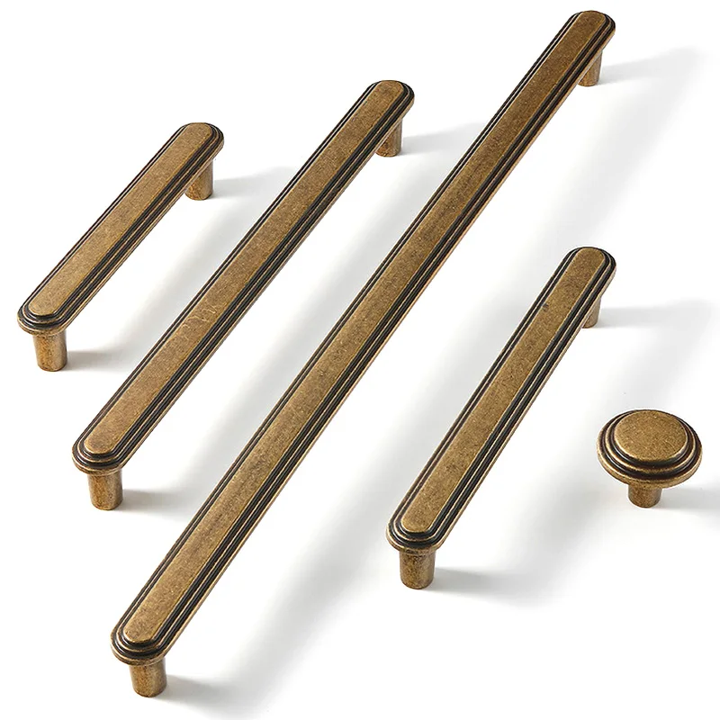 Retro Handles Antique Brass Ca - Vintage Furniture Hardware Pulls 评论和价格