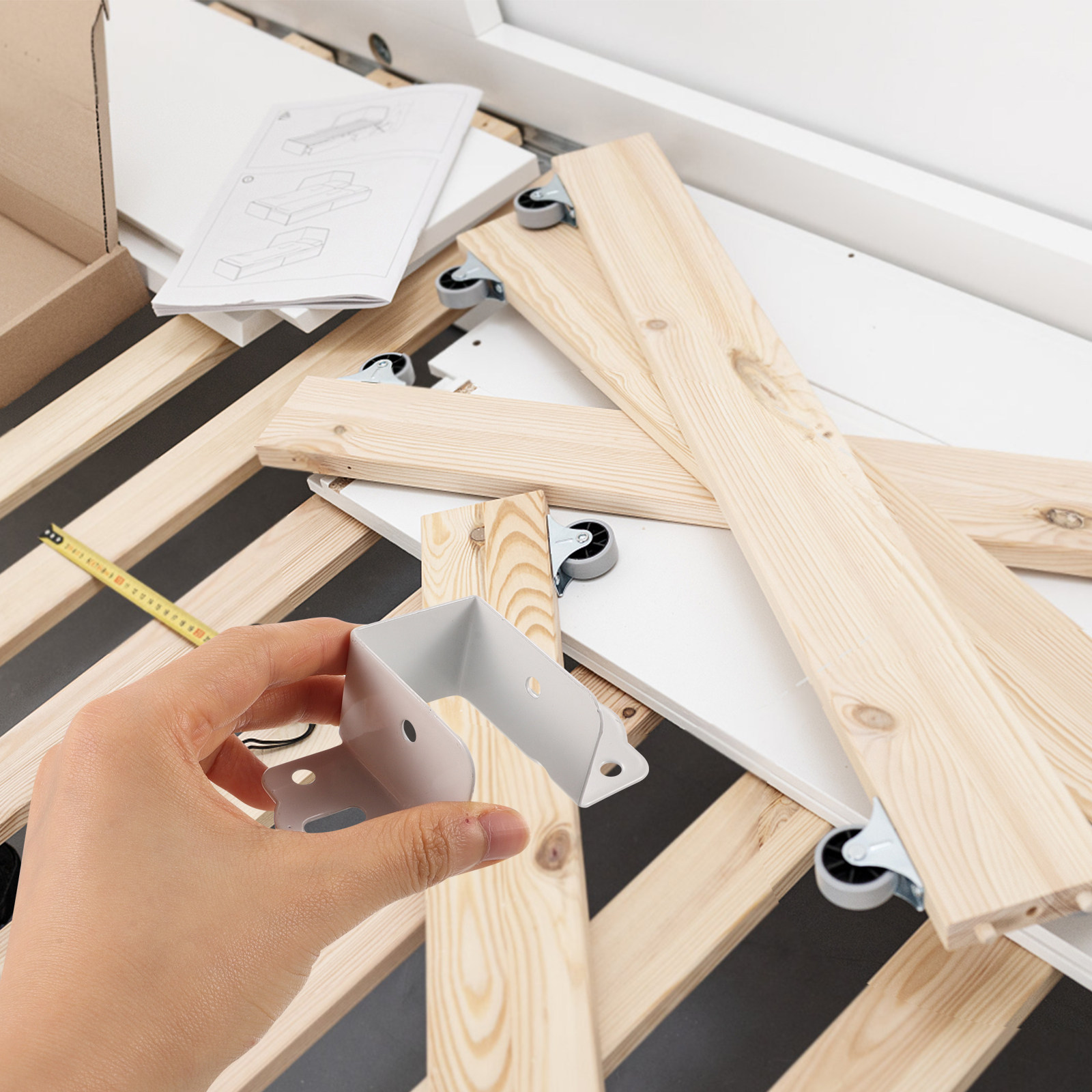 4Pcs Bed Rail Hooks Thickened  - Furniture Rails Hardware 评论和价格
