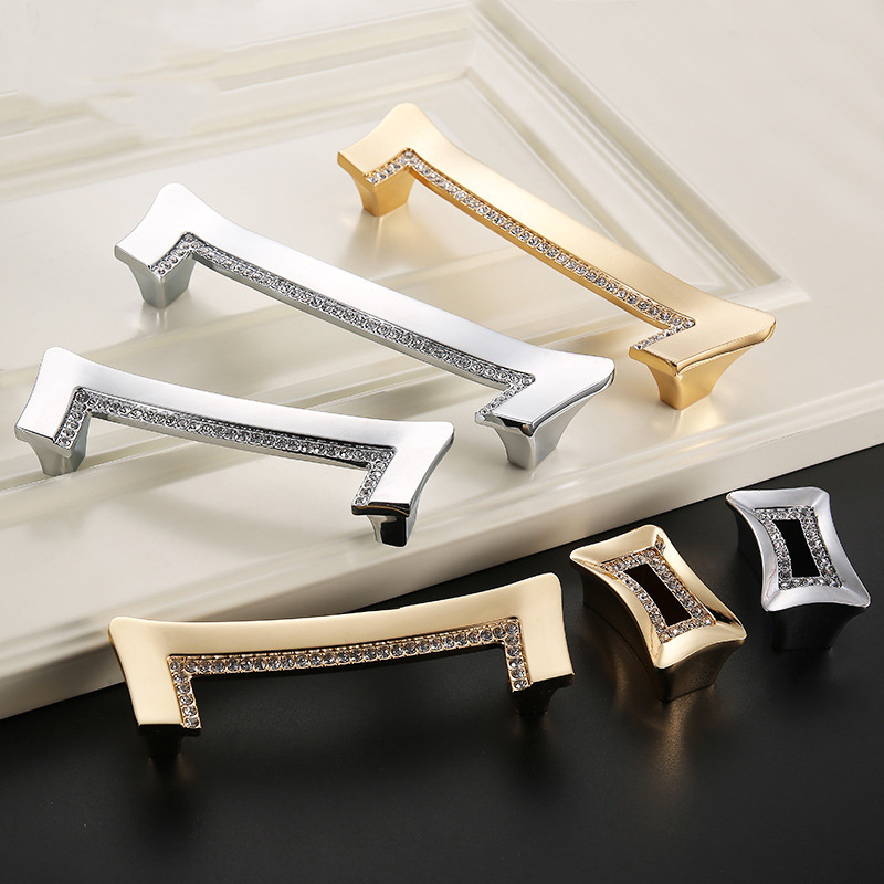Luxury Gold Czech Crystal Cabi - Vintage Furniture Hardware Pulls 评论和价格