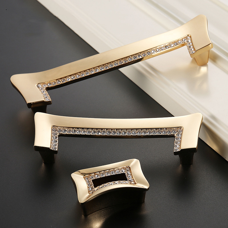 Luxury Gold Czech Crystal Cabi - Vintage Furniture Hardware Pulls 评论和价格