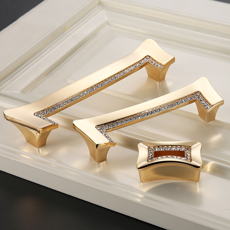 Luxury Gold Czech Crystal Cabi - Vintage Furniture Hardware Pulls 评论和价格