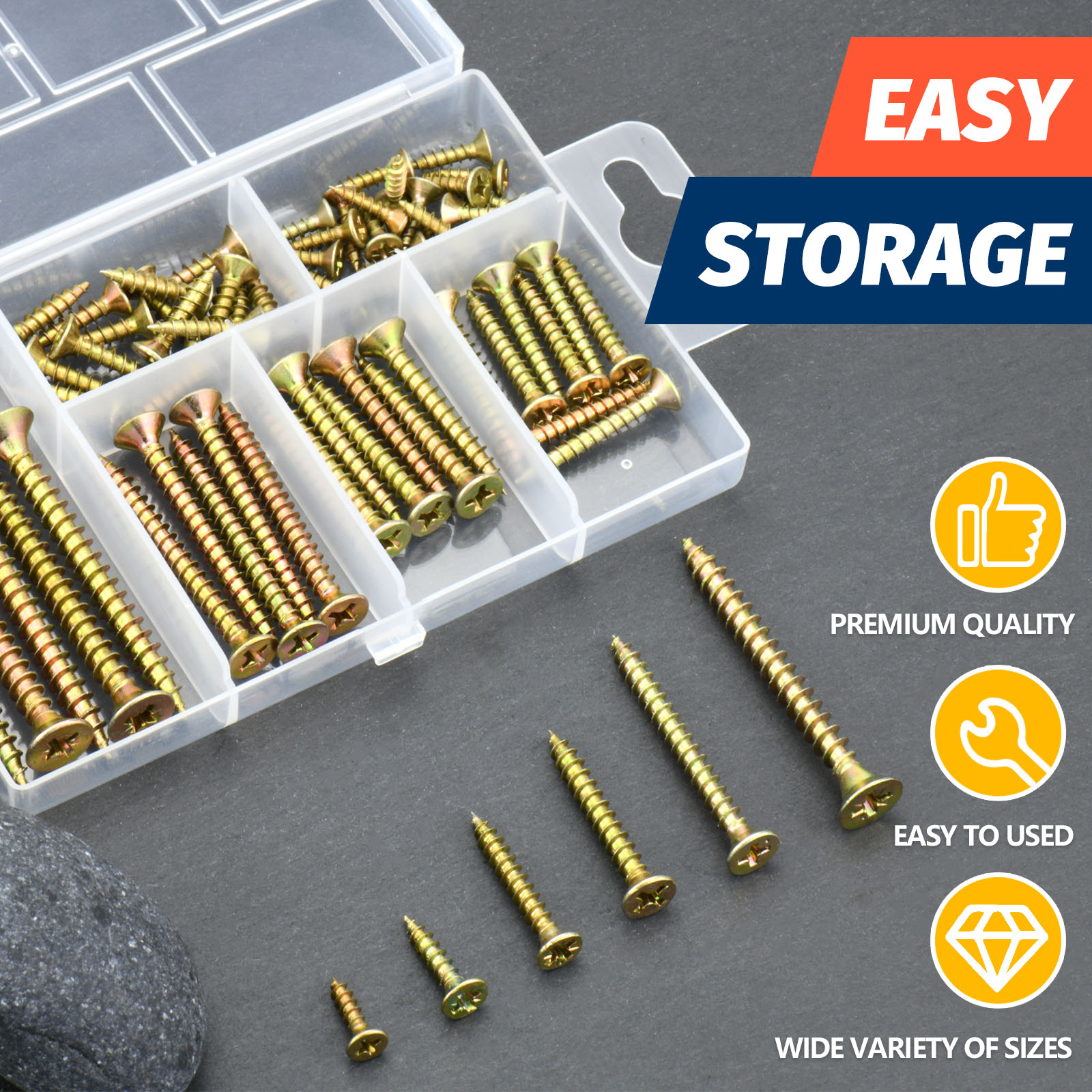 High Hardness Wood Screws Kit  - Furniture Hardware Fixing Screws 评论和价格