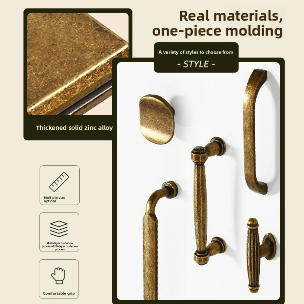 Drawer Pulls Zinc Alloy Vintag - Vintage Furniture Hardware Pulls 评论和价格
