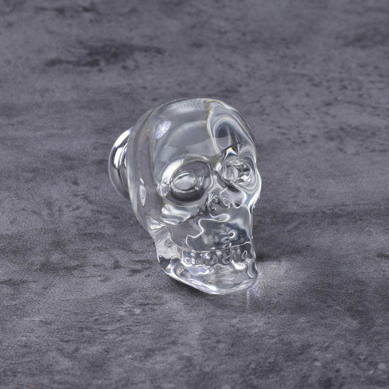 Skull Crystal Glass Knobs Cupb - Furniture Hardware Trends 评论和价格