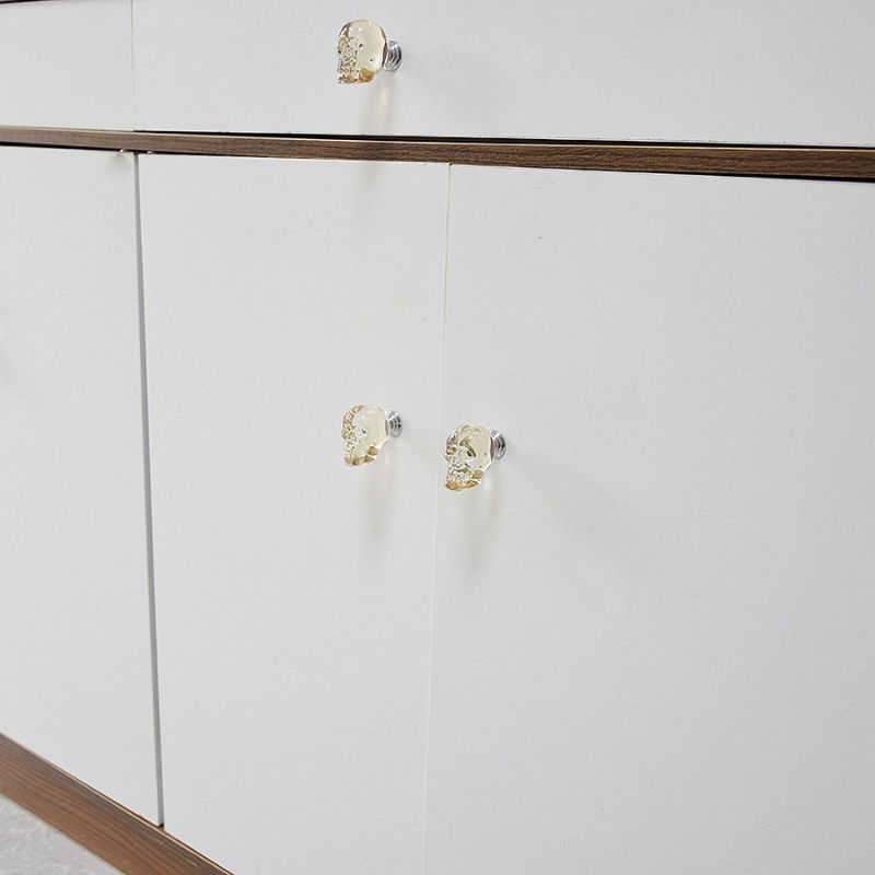 Skull Crystal Glass Knobs Cupb - Furniture Hardware Trends 评论和价格