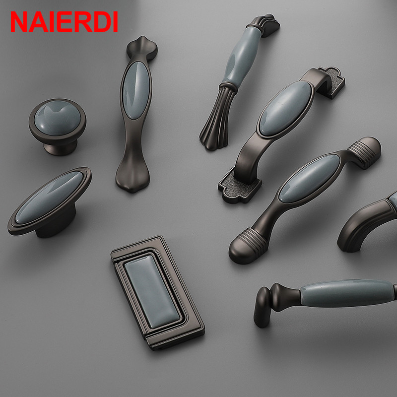 NAIERDI Ceramic Cabinet Knobs  - Vintage Furniture Hardware Pulls 评论和价格