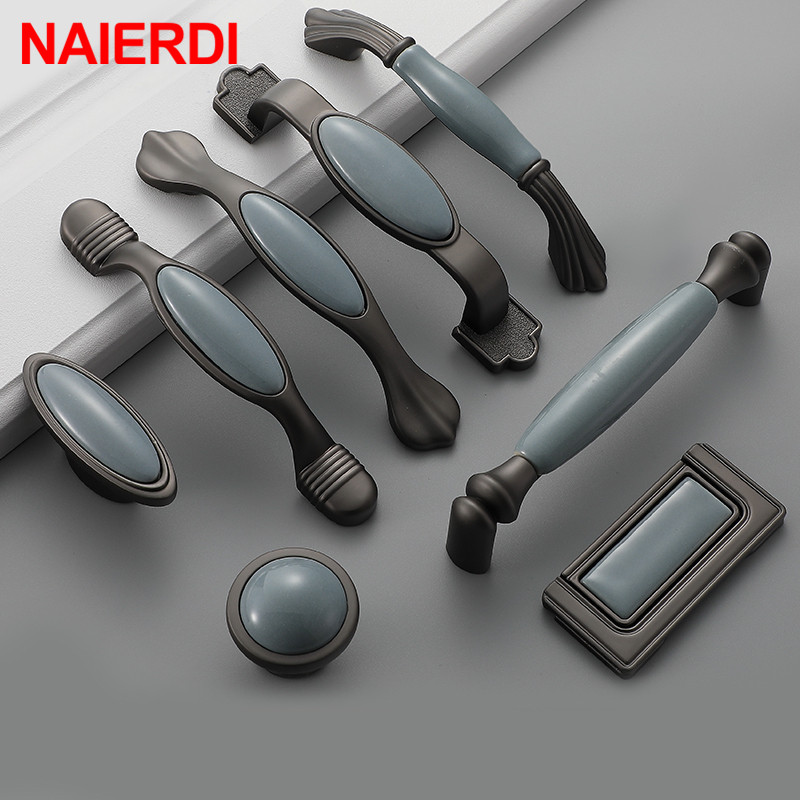 NAIERDI Ceramic Cabinet Knobs  - Vintage Furniture Hardware Pulls 评论和价格