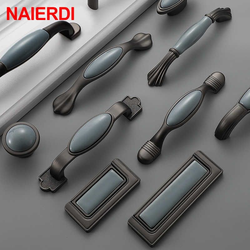 NAIERDI Ceramic Cabinet Knobs  - Vintage Furniture Hardware Pulls 评论和价格