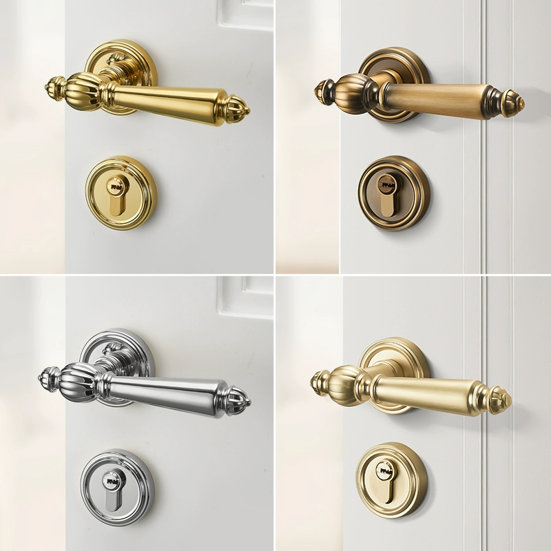 Luxurious Silent Door Lock Set - Zinc Furniture Hardware 评论和价格