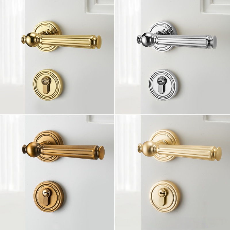 Luxurious Silent Door Lock Set - Zinc Furniture Hardware 评论和价格