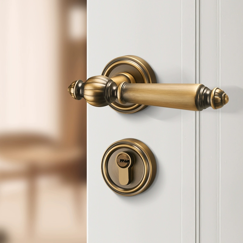 Luxurious Silent Door Lock Set - Zinc Furniture Hardware 评论和价格