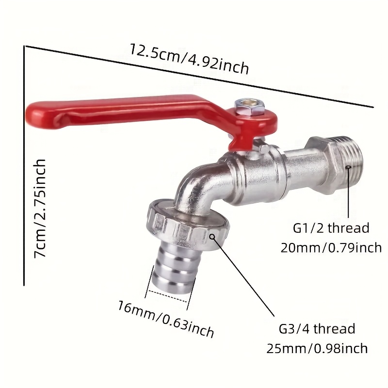High-Flow G1/ 2inch Zinc Alloy - Zinc Furniture Hardware 评论和价格