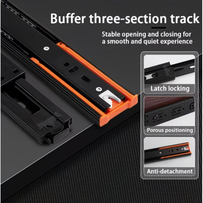 2Pcs Metal Buffer Drawer Slide - Furniture Hardware And Fittings 评论和价格